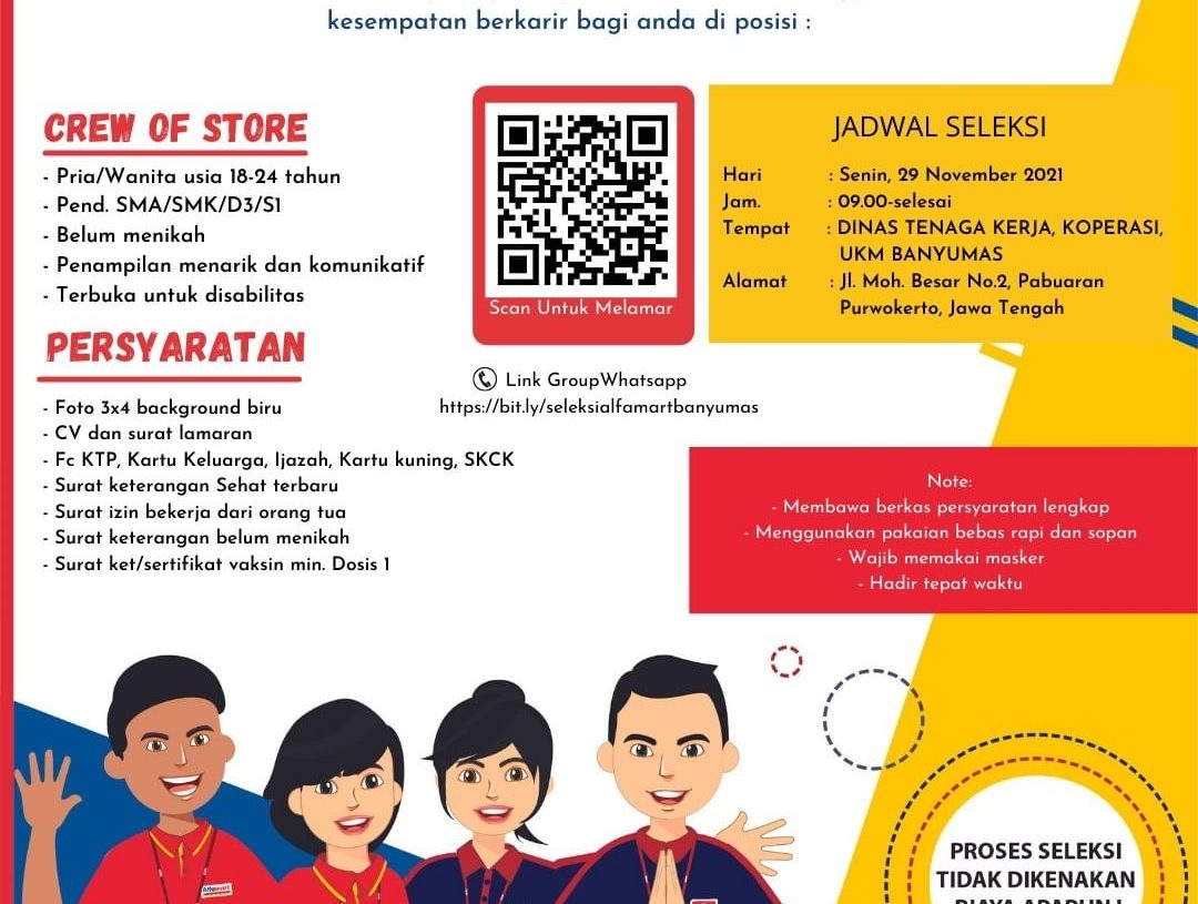 Lowongan Pekerjaan PT Sumber Alfaria Trijaya (Alfamart Branch Cilacap)