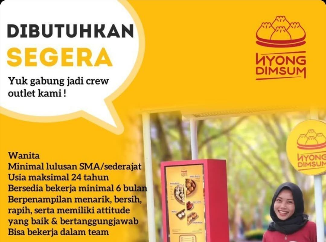 Lowongan Pekerjaan Nyong Dimsum Cilacap