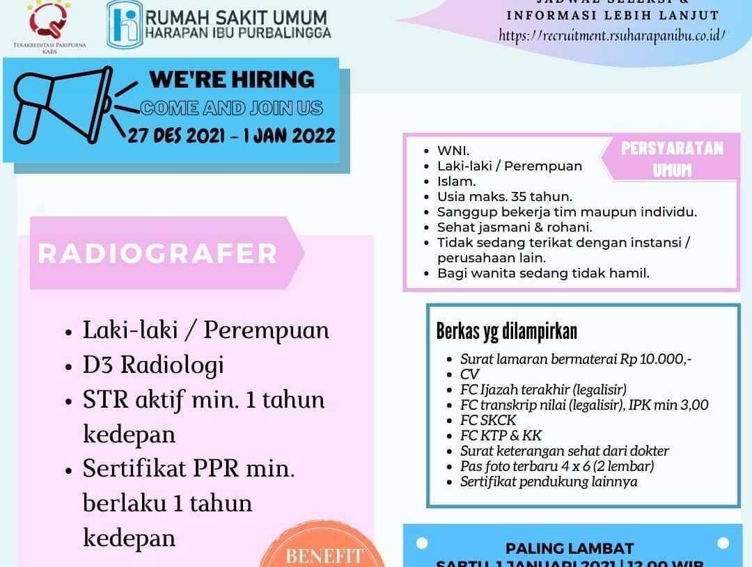 Lowongan Pekerjaan RSU Harapan Ibu Purbalingga