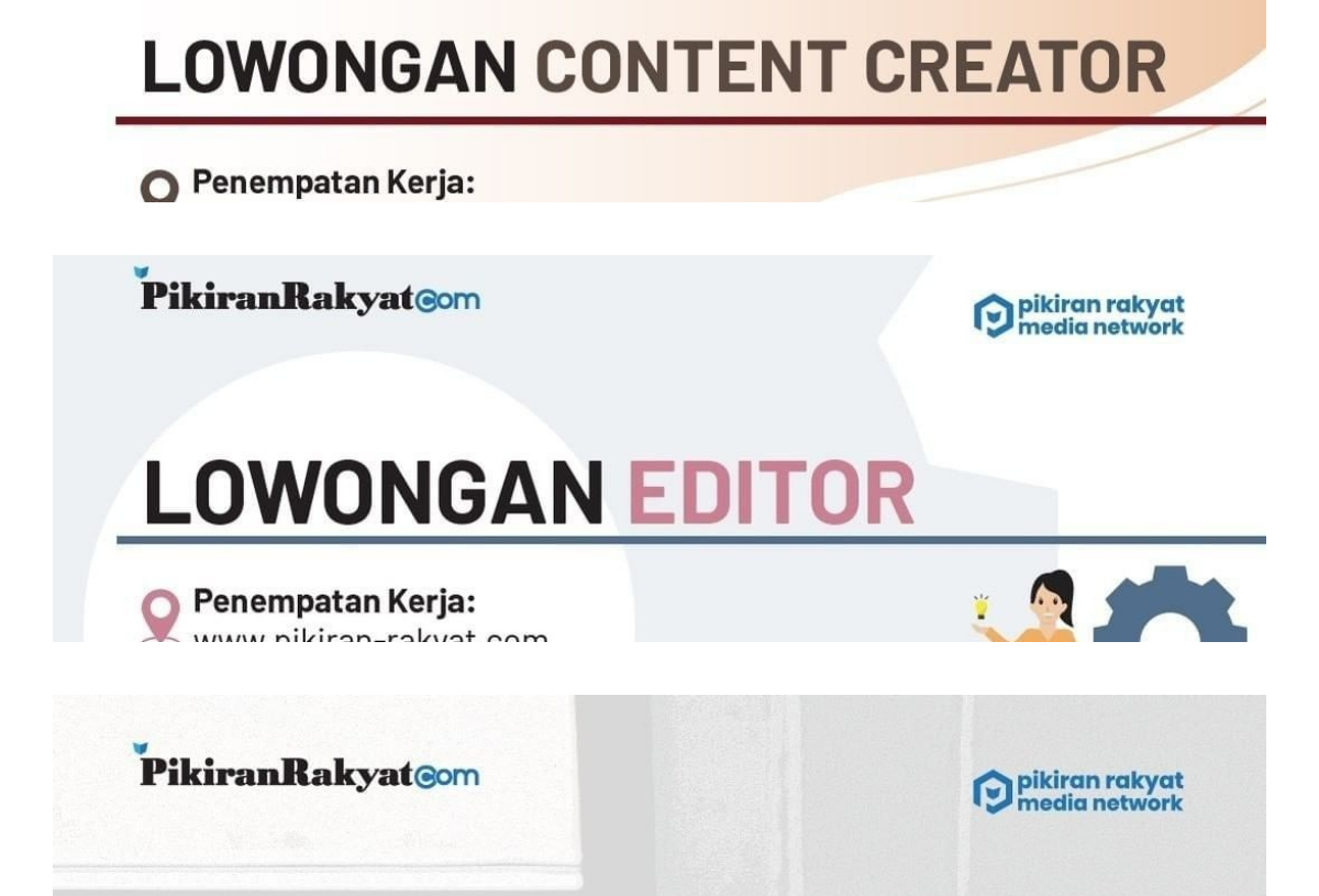 Lowongan Pekerjaan Pikiran Rakyat Media Network