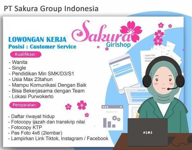Lowongan Pekerjaan Sakura Girl Shop Purwokerto