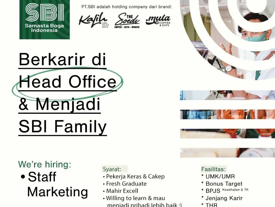 Lowongan Pekerjaan PT Samasta Boga Indonesia (SBI)