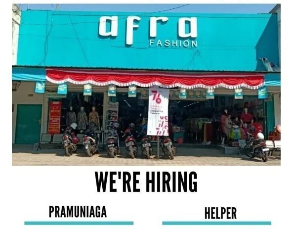Lowongan Pekerjaan Afra Fashion Purwokerto