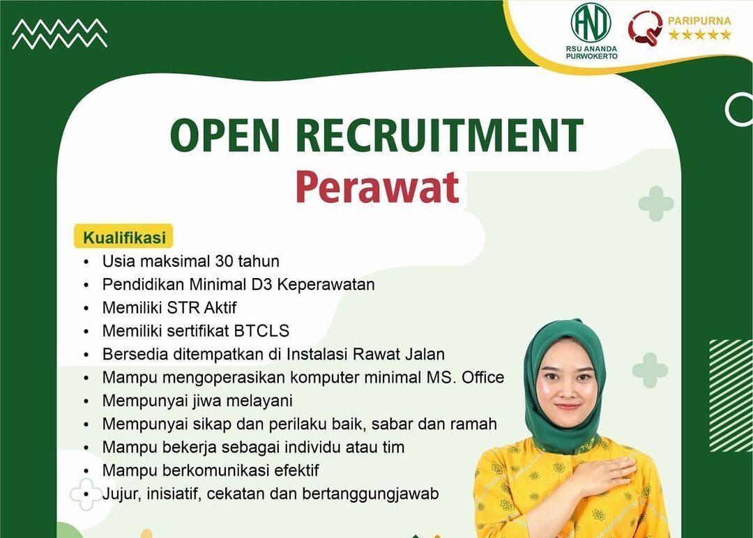 Lowongan Pekerjaan RSU Ananda Purwokerto