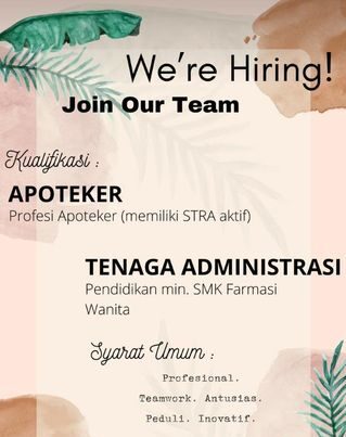 Lowongan Pekerjaan Apotek Giri Kedaton Baturraden