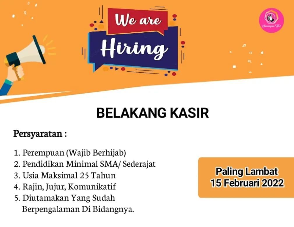 Lowongan Pekerjaan Toko Oleh Oleh Sawangan No1 Purwokerto