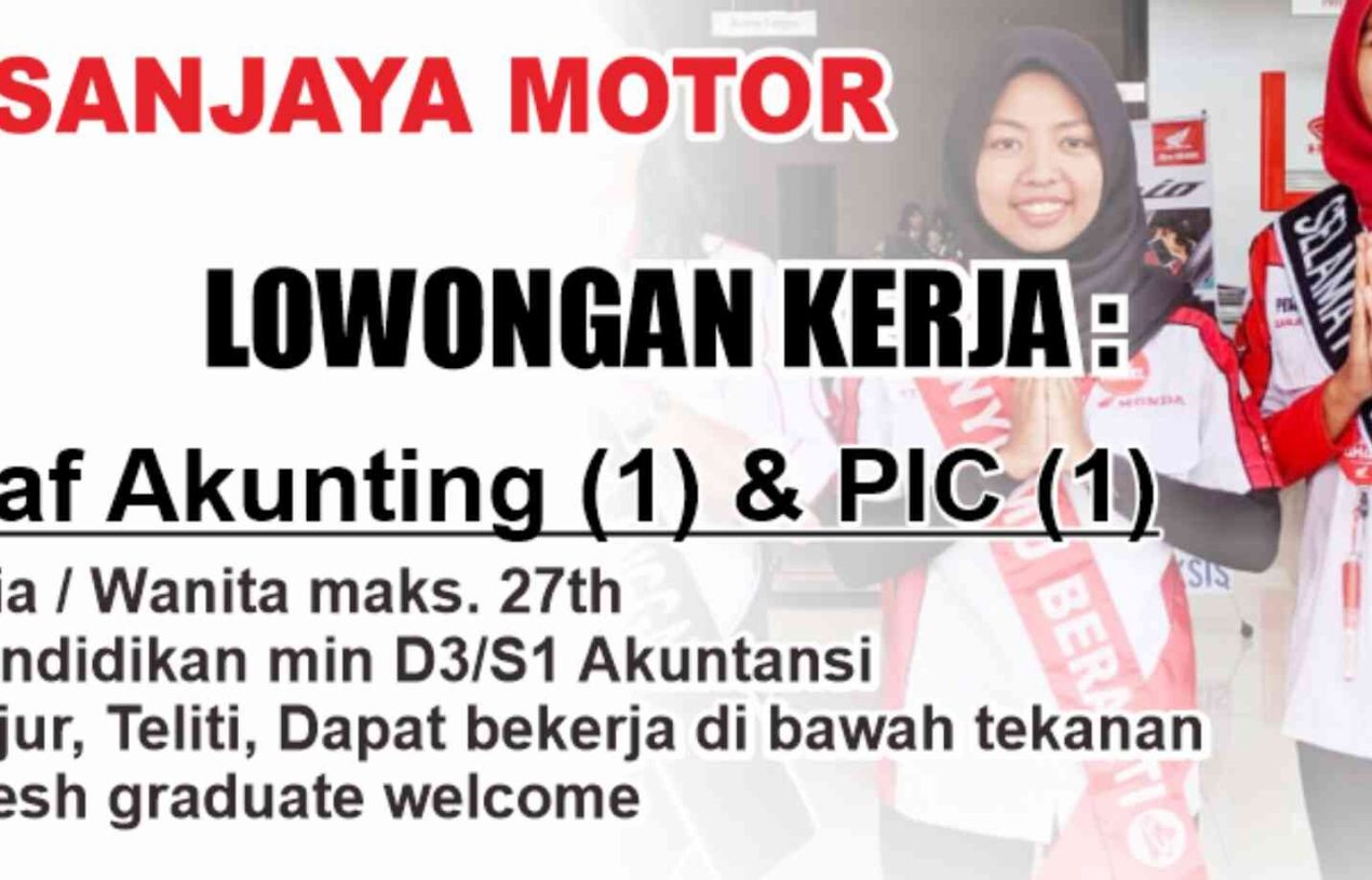 Lowongan Pekerjaan Sanjaya Motor Purwokerto