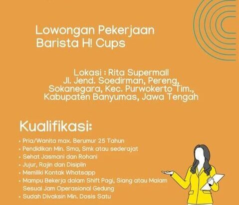 Lowongan Pekerjaan HI Cups Purwokerto