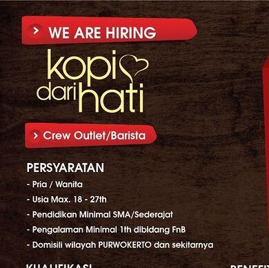 Lowongan Pekerjaan Kopi Dari Hari Purwokerto