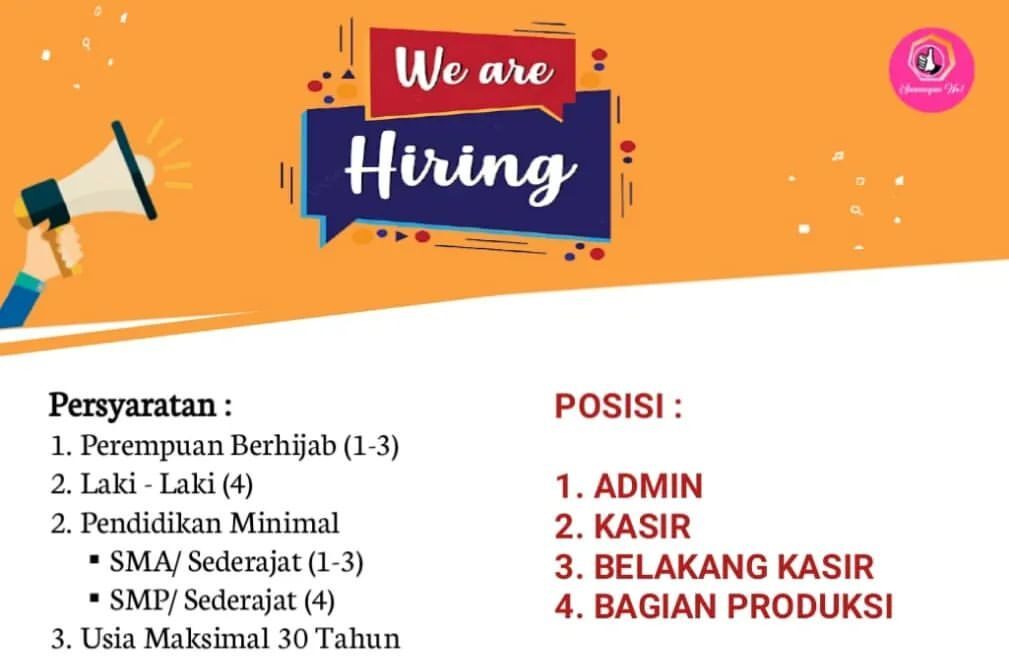 Lowongan Pekerjaan Toko Sawangan No. 1 Purwokerto