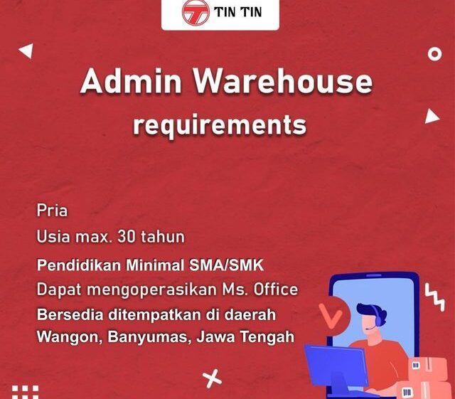 Lowongan Pekerjaan Kecap Tin Tin Area Banyumas