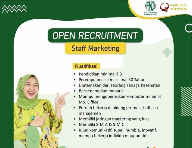 Lowongan Pekerjaan RSU Ananda Purwokerto