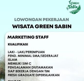 Lowongan Pekerjaan Wisata Green Sabin Purbalingga