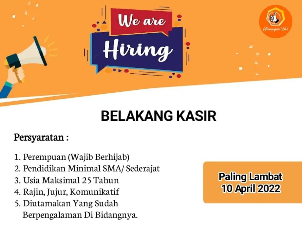 Lowongan Pekerjaan Toko Oleh Oleh Sawangan No1 Purwokerto