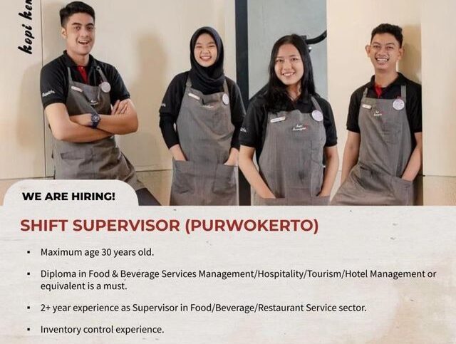 Lowongan Pekerjaan Kopi Kenangan Purwokerto (3 posisi)
