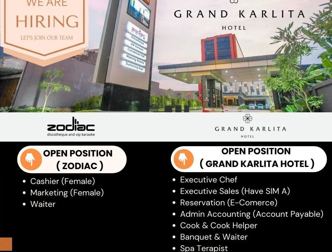 Lowongan Pekerjaan Zodiac & Grand Karlita Hotel Purwokerto