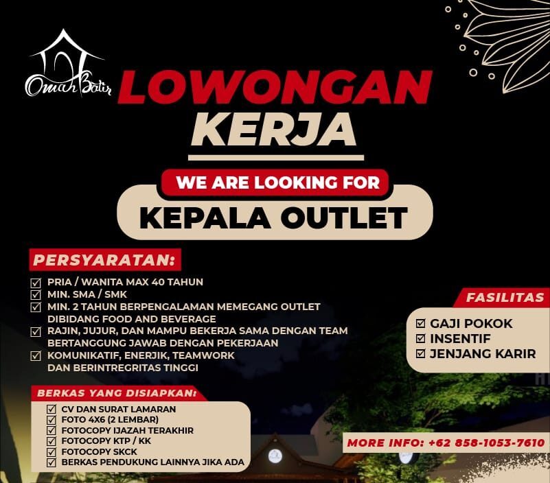 Lowongan Pekerjaan Omah Batir Purwokerto