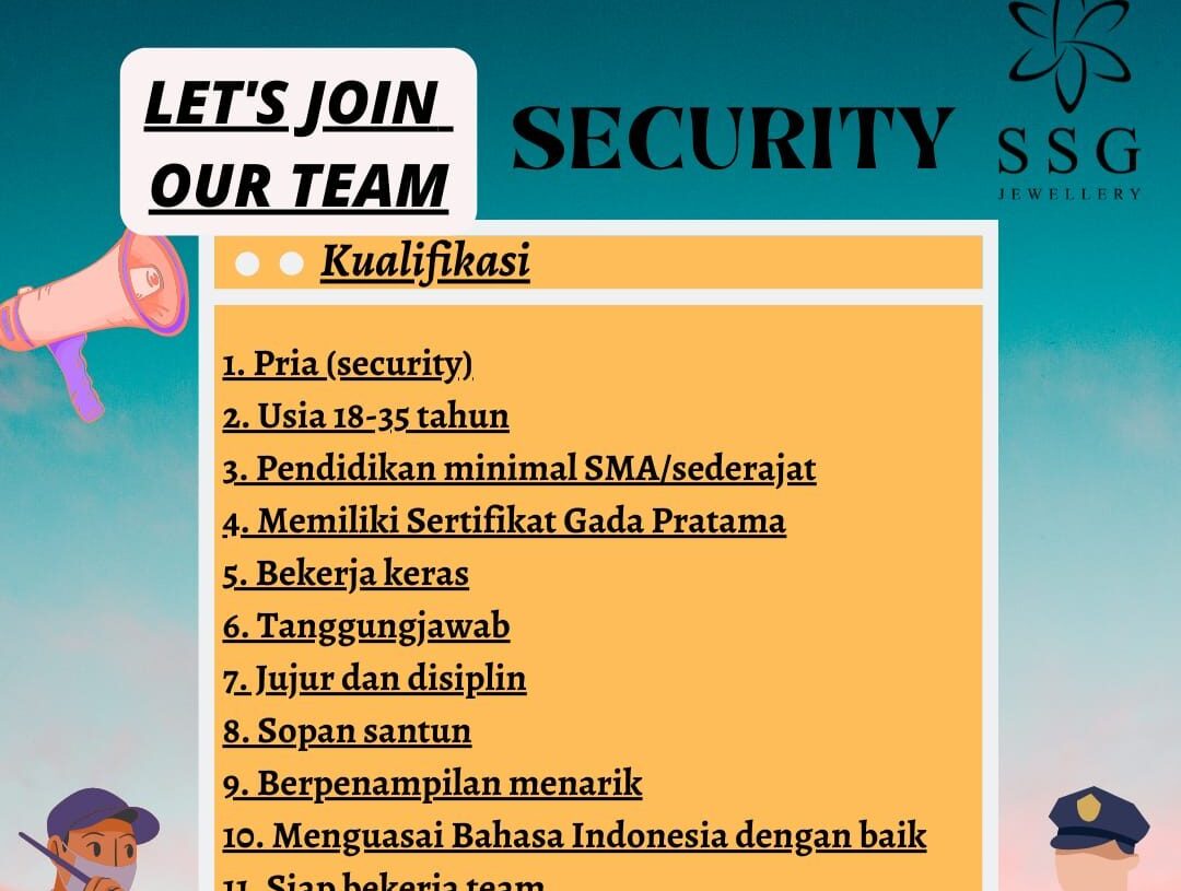 Lowongan Pekerjaan SSG Jewellery Purwokerto