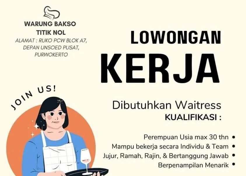 Lowongan Pekerjaan Warung Bakso Titik Nol Purwokerto